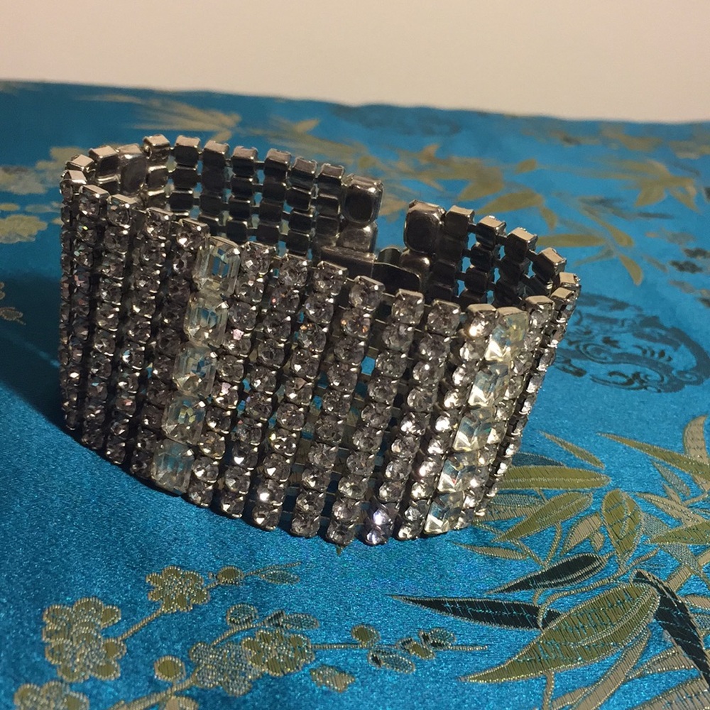 Rhinestone Cuff Bracelet